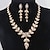 cheap Jewelry Sets-Fashion gold-plated necklace (necklace) (earrings)