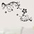 cheap Wall Stickers-Black Flower Vine TV Backdrop Wall Stickers