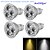 cheap Light Bulbs-YouOKLight 4pcs 3 W LED Spotlight 280 lm GU10 R63 3 LED Beads High Power LED Dimmable Decorative Warm White Cold White 220-240 V 110-130 V / 4 pcs / RoHS