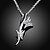 cheap Necklaces-Women&#039;s Synthetic Diamond Pendant Necklace Butterfly Animal Silver Plated Silver Necklace Jewelry For Christmas Gifts Wedding Party Special Occasion Anniversary Birthday
