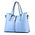 cheap Handbag &amp; Totes-Women&#039;s Rivet PU Tote / Shoulder Messenger Bag Solid Colored Light Blue / Royal Blue / Lavender
