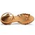 baratos Sapatos de Dança Latina-Mulheres Sapatos de Dança Latina Cetim Têni Salto Agulha Personalizável Sapatos de Dança Bronze / Preto / Interior