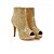 baratos Botas de mulher-FemininoSaltos / Peep Toe-Salto Agulha-Preto / Branco / Prateado / Dourado-Gliter-Casual / Festas &amp; Noite