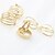 cheap Rings-Women&#039;s Jewelry Set Rings Set thumb ring 6pcs Golden Silver Alloy Ladies Unusual Unique Design Party Daily Jewelry Stacking Stackable Adjustable