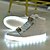 olcso Tornacipők férfiaknak-Női Férfi cipő Glitter PVC Tél Tavasz Nyár Ősz Újdonság Világító cipők Flitter Cipzár Fűző Átlátszó ragasztószalag mert Hétköznapi Fehér