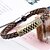 billiga Modearmband-Herr vävd Tappning Armband Läder Armband Läder Orm damer Armband Smycken Svart / Brun Till Dagligen Casual