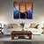levne Olejové malby umělců-Ručně malované Abstraktní / Abstraktní portrétModerní Tři panely Plátno Hang-malované olejomalba For Home dekorace
