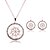 cheap Jewelry Sets-Jewelry Set Pendant Necklace Party Fashion Cubic Zirconia Rose Gold Plated Earrings Jewelry Gold For Party Special Occasion Anniversary Birthday Gift