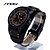 cheap Dress Classic Watches-SINOBI Men&#039;s Wrist Watch Quartz Leather Black 30 m Water Resistant / Waterproof Sport Watch Analog Black