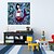 cheap Abstract Paintings-Stretched Canvas Oil Painting Art Mermaid Style Children Painting 70*70CM