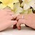 cheap Rings-2pcs Couple Rings Band Ring For Couple&#039;s Cubic Zirconia Party Wedding Gift Sterling Silver Zircon Twisted Love Friendship Silver