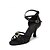 cheap Dance Shoes-Women‘s Dance Shoes Satin Latin Heels Flared Heel Performance Practice Beginner Professional Indoor Black Khaki