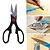 cheap Kitchen Utensils &amp; Gadgets-8in Multi-functional Stainless Steel Poultry Chicken Serrated Scissors Kitchen Shears Opener(Random Color)