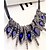 cheap Necklaces-Women&#039;s Sapphire Crystal Statement Necklace Bib Marquise Cut Aquarius Statement Ladies European Fashion Alloy Screen Color Necklace Jewelry For Special Occasion Birthday Gift