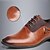 cheap Men&#039;s Oxfords-Men&#039;s Formal Shoes Leather Spring / Fall Comfort Oxfords Black / Orange / Brown / Wedding / Party &amp; Evening