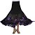 cheap Ballroom Dancewear-Ballroom Dance Tutus &amp; Skirts Women&#039;s Performance Crepe Draping Skirt