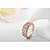 זול Fashion Ring-בגדי ריקוד נשים טבעת הצהרה קריסטל מוזהב / כסף ציפוי זהב 18 קאראט / יהלום מדומה / סגסוגת נשים / פאר / אופנתי חתונה / Party תכשיטי תלבושות