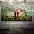 olcso Tájképek-kézzel festett virágos fa absztrakt táj modern olajfestmény vásznon egy panel kész lógni