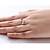 baratos Anéis-Anéis Mulheres / Casais / Unisexo Zircônia Cubica Prata de Lei Prata de Lei 6 / 7 / 8 PrataAs cores de embelezamento estão disponiveis na