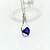 abordables Collier-Collier Pendentif Femme Solitaire faceter Saphir Cristal Citrine Cristal Argent Cœur Amour dames Mode Violet Jaune Rouge Rose Vert Bleu de minuit Colliers Tendance Bijoux pour Mariage Soirée