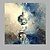 olcso Népszerű művészek olajfestményei-Kézzel festett Absztrakt Függőleges Panorámás,Modern Egy elem Vászon Hang festett olajfestmény For lakberendezési