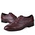 baratos Sapatos Oxford para Homem-MasculinoConforto-Rasteiro-Preto Marrom Branco-Couro-Casual