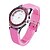 preiswerte Modeuhren-SINOBI Damen Uhr Armbanduhren für den Alltag Modeuhr Facettierte Kristalluhren Quartz Silikon Rosa 30 m Wasserdicht Analog Rosa