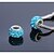 olcso Gyöngyök-DIY ékszerek 5 db Perlice Strassz cink ötvözet Ezüst Hamis gyémánt Kör Round Shape Circle Shape üveggyöngy 1 cm DIY Nyakláncok Karkötők
