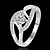 cheap Rings-Women&#039;s Ring 1pc White Cubic Zirconia Silver-Plated Circle Classic Party Party / Evening Jewelry Princess