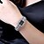 זול שעונים אופנתיים-בגדי ריקוד נשים שעון יד קווארץ שחור / לבן מכירה חמה אנלוגי-דיגיטלי קסם אופנתי - לבן שחור / מתכת אל חלד