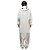 cheap Kigurumi Pajamas-Kigurumi Pajamas White Max / Cartoon Onesie Pajamas Costume Polar Fleece / Synthetic Fiber White Cosplay For Adults&#039; Animal Sleepwear