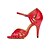 olcso Latin cipők-Női Latin Salsa Bőr Magassarkúk Otthoni Teljesítmény Professzionális Kezdő Gyakorlat Flitter Csat Tűsarok Piros Kék Arany Szabványos méret