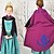 cheap Movie &amp; TV Theme Costumes-Princess Fairytale Anna Cosplay Costume Movie Cosplay Blue Dress Halloween New Year Cotton