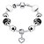 cheap Bracelets-Women Strand Beads Bracelets Beads Glass Beads Charm Bracelets &amp; Bangles Silver European beads  Gift PH013