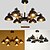 baratos Candeeiros de Lustre-3-luz Estilo Mini LED Lustres Metal Acabamentos Pintados Contemporâneo Moderno 110-120V 220-240V