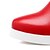 cheap Women&#039;s Slip-Ons &amp; Loafers-Women&#039;s Leatherette Loafers Platform / Wedge Heel Gore Leatherette Spring / Summer / Fall White / Black / Red
