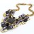 cheap Necklaces-Women&#039;s Crystal Pendant Necklace Statement Necklace Emerald Cut faceter Ladies Synthetic Gemstones Resin Gold Plated Black Purple Pink Necklace Jewelry For Party