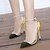 olcso Női magas sarkú cipők-Női Cipő Gyapjú Nyár Ősz Stiletto Kompatibilitás Ruha Party és Estélyi Fekete Sárga