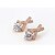 Χαμηλού Κόστους Μοδάτα Σκουλαρίκια-Γυναικεία Κρυστάλλινο Κουμπωτά Σκουλαρίκια Πασιέντζα κυρίες Bling Bling Cubic Zirconia Σκουλαρίκια Κοσμήματα Για
