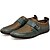 cheap Men&#039;s Slip-ons &amp; Loafers-Men&#039;s Loafers &amp; Slip-Ons Comfort Shoes Athletic Casual Dress Leather Tulle Green Brown Gray Spring Summer Fall / Outdoor / Office &amp; Career / EU40