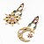 cheap Earrings-Women&#039;s Drop Earrings Moon Ladies Luxury European Fashion Imitation Diamond Earrings Jewelry Screen Color For