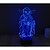 olcso Dísz- és éjszakai világítás-vizuális 3D-s rajzfilm modell hangulat hangulat vezetett dekoráció usb asztali lámpa színes ajándék éjszakai fény
