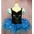 cheap Ballet Dancewear-Ballet Dresses Children&#039;s Performance Chiffon / Cotton / Tulle Cascading Ruffle 1 Piece Blue