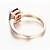 זול Fashion Ring-טבעת הצהרה / טבעת חברות קריסטל / רובי סינתטי / יהלום סינתטי 1pc יהלום מדומה / סגסוגת ריבוע / Geometric Shape / ארבע שיניים נשים / וינטאג&#039; / מסיבה תכשיטי תלבושות / סוליטר