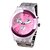 abordables Montres Tendance-Femme Montre Tendance Quartz Etanche Acier Inoxydable Bande Noir Rouge Rose Marque