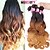 cheap Ombre Hair Weaves-Brazilian Hair Body Wave Ombre Hair Weaves 4 Bundles Human Hair Weaves Black / Medium Brown / Strawberry Blonde Human Hair Extensions