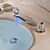 levne Koupelnové baterie-Koupelna Umyvadlová baterie - LED / Vodopád Pochromovaný Tezgah Üstü Dvěma uchy tři otvoryBath Taps