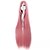 abordables Pelucas para disfraz-Pelucas de cosplay Pelucas sintéticas Pelucas de Broma Recto Corte Recto Peluca Rosa Muy largo Rosa Pelo sintético Mujer Rosa