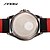 cheap Watches-SINOBI Men&#039;s Wrist watch Quartz Water Resistant / Water Proof Sport Watch Leather Band Black
