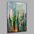 abordables Peintures Abstraites-Peinture à l&#039;huile Hang-peint Peint à la main - Abstrait Style européen Avec Cadre / Toile tendue
